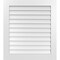 Ekena Millwork Vertical Surface Mount PVC Gable Vent: Non-Functional, w/3-1/2"W x 1"H, Standard Frame, 32"W x 36"H GVPVE32X3601SN - alternate 1
